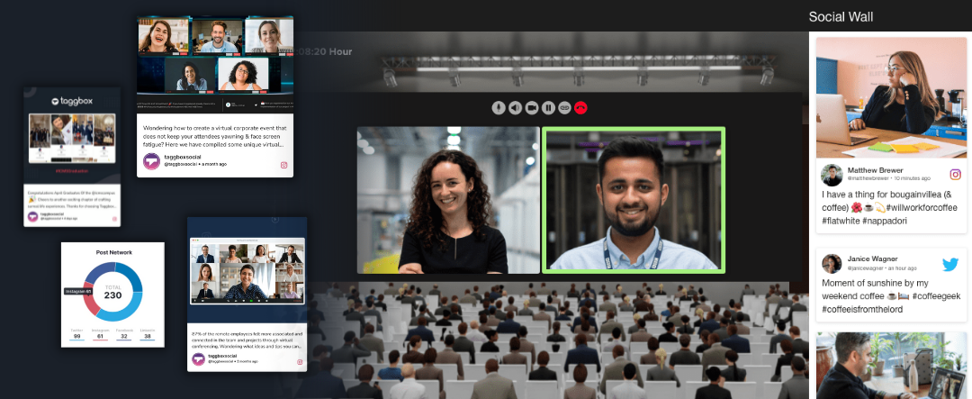 How To Display Social Media Wall In Virtual Events